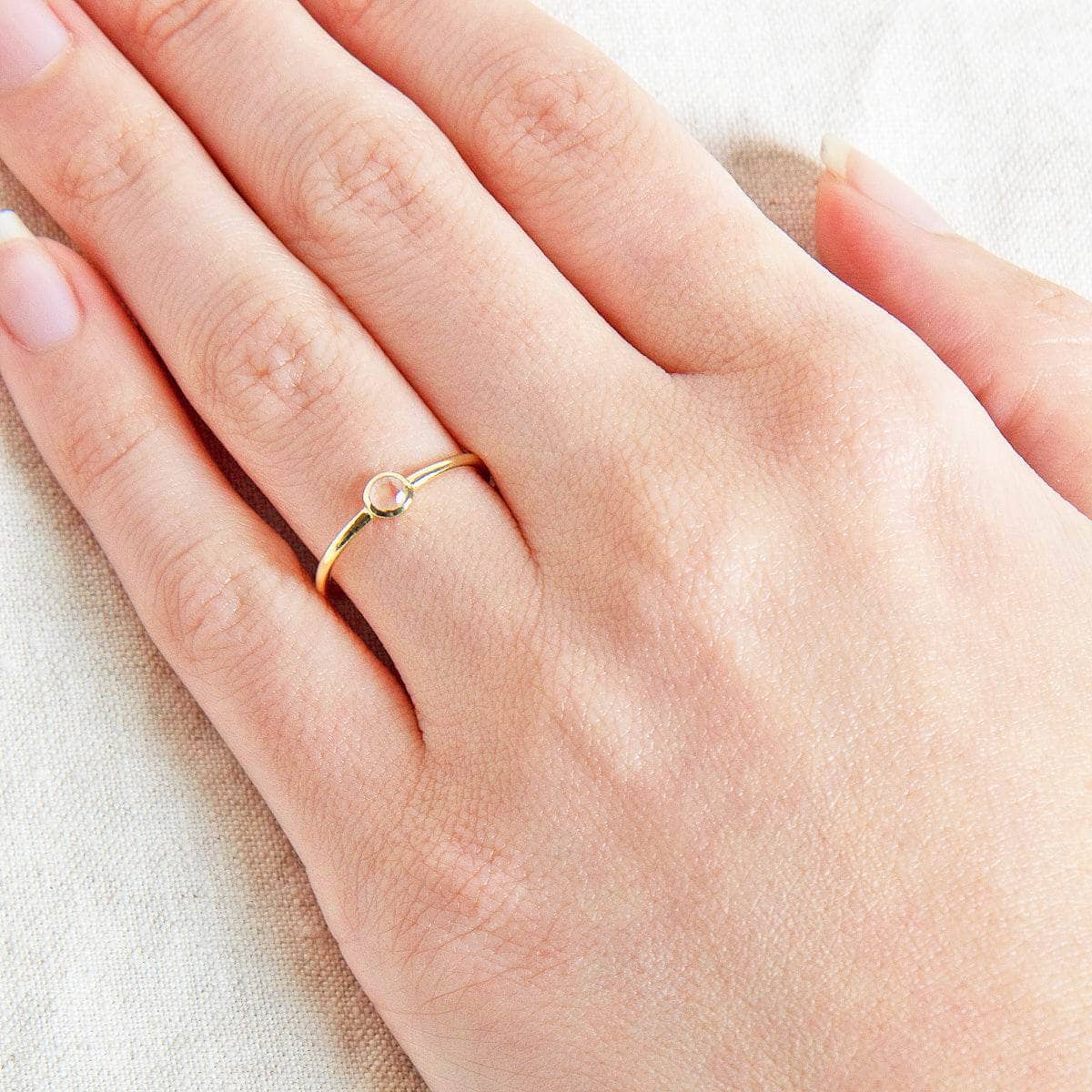 Rose_Quartz_2 Rose Quartz Silver or Gold Ring - Image 5