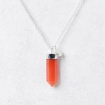 Carnelian Crystal Point Necklace - Image 6