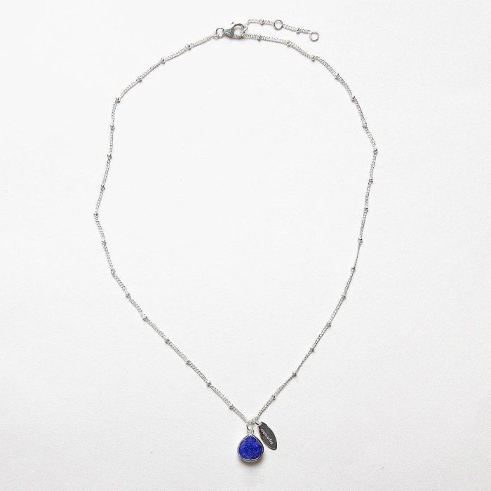 September Blue Sapphire Birthstone Necklace - Image 7