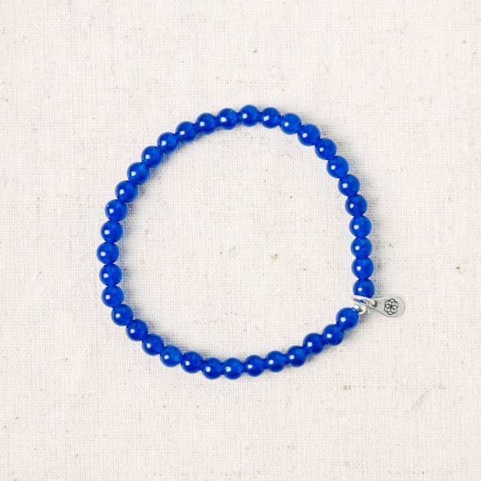 Dark Blue Jade Energy Bracelet - Image 5