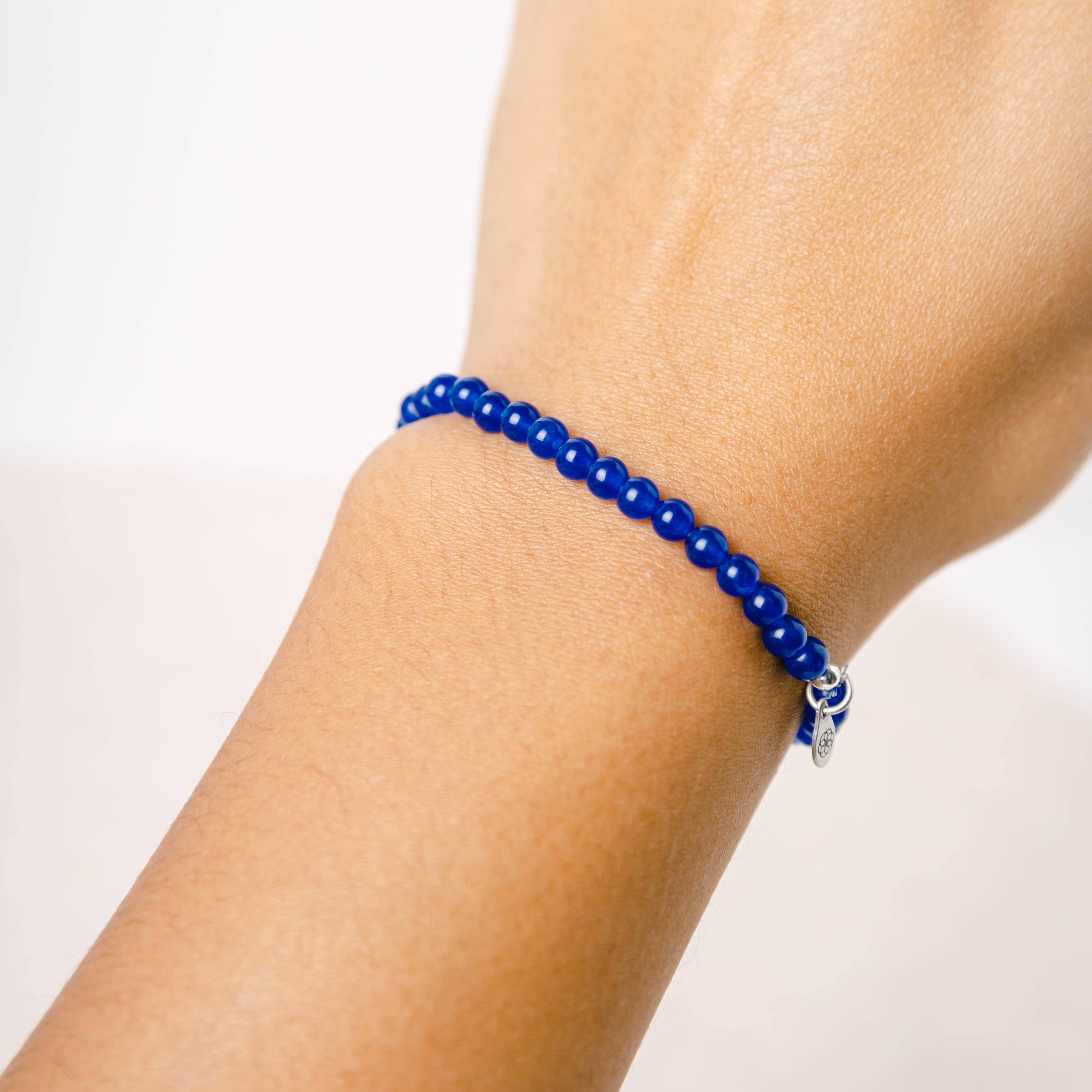 SPStudio_TinyRitualsIMG_1428 Dark Blue Jade Energy Bracelet - Image 2
