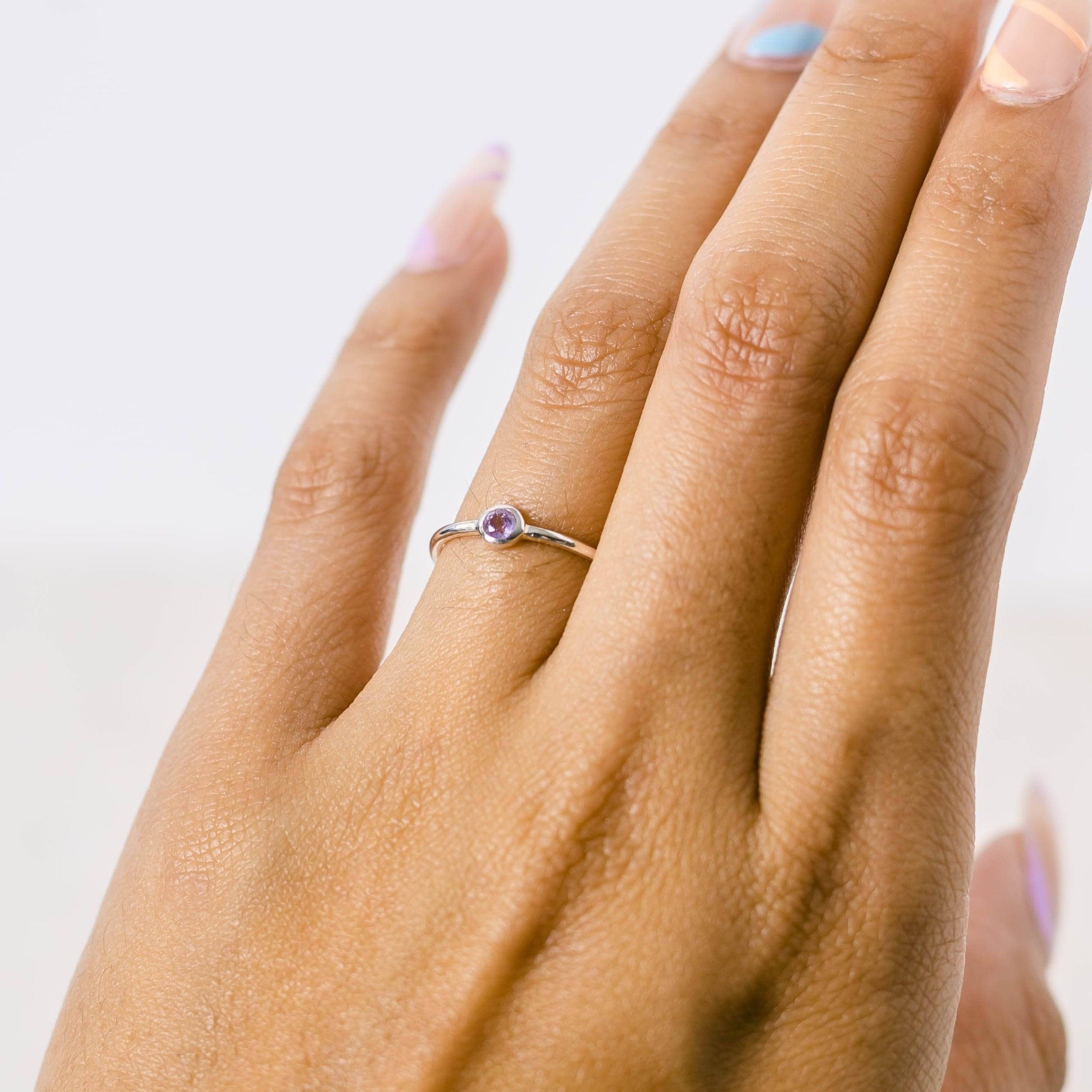 SPStudio_TinyRituals_9061 Amethyst Silver or Gold Ring - Image 2