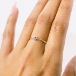 Amethyst Silver or Gold Ring - Image 5