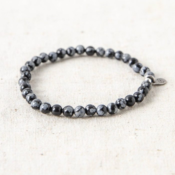 Snowflake Obsidian Energy Bracelet - Image 1