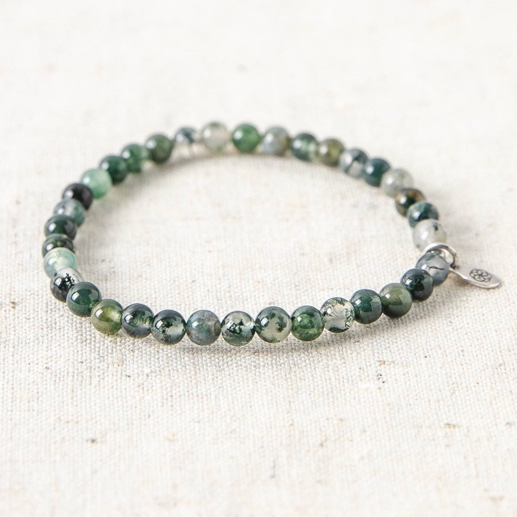 SP_TinyRituals_3975 Moss Agate Energy Bracelet - Image 1