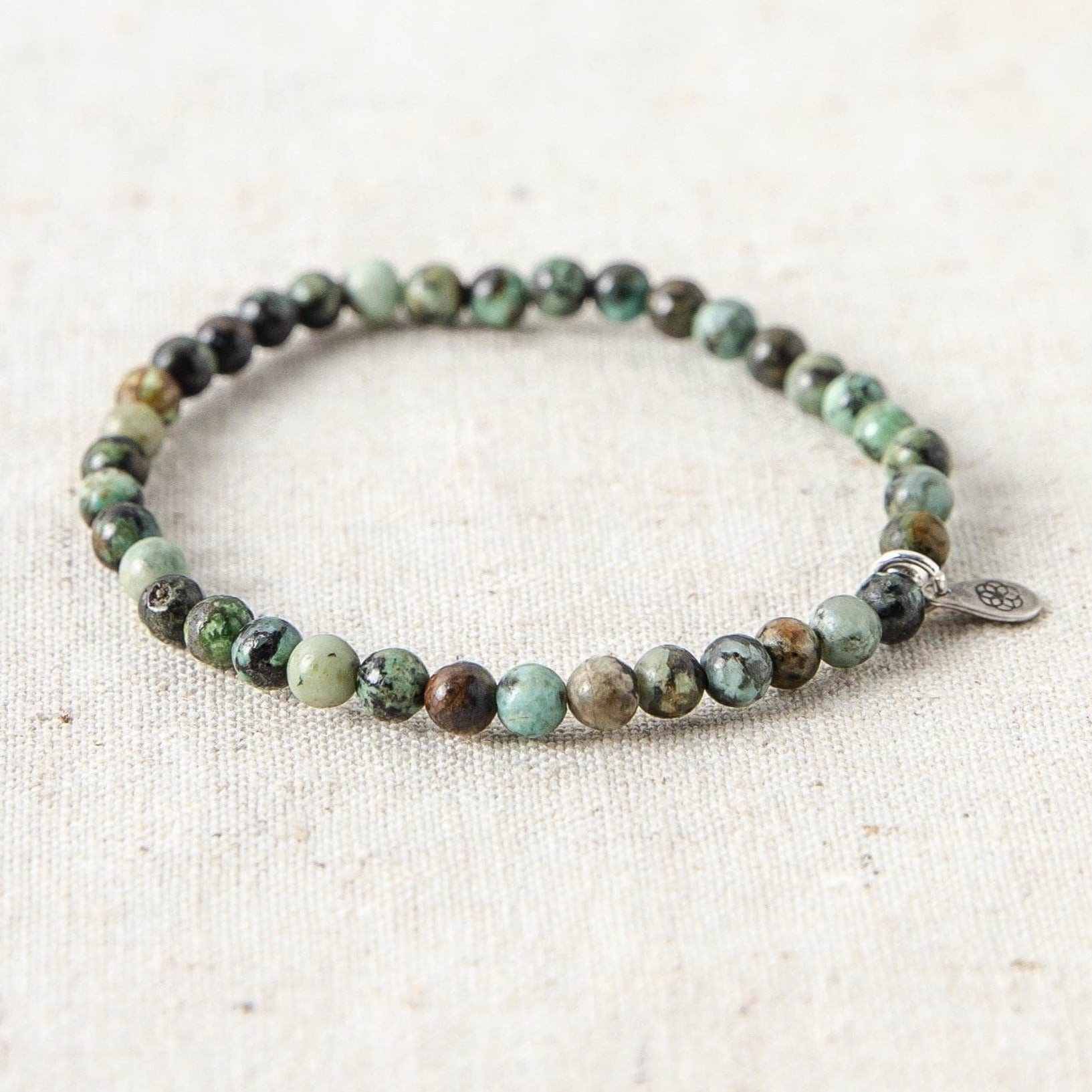 SP_TinyRituals_4072 African Turquoise Jasper Energy Bracelet - Image 1
