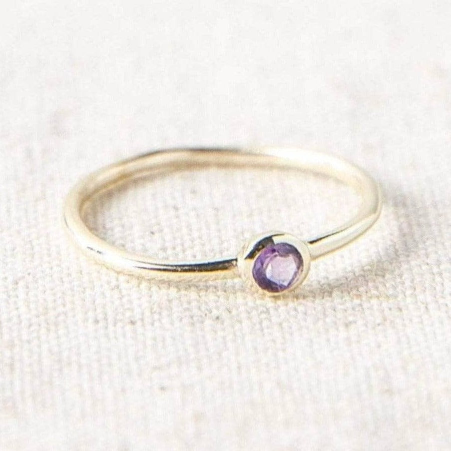SP_TinyRituals_4154_b0453420-0f12-4b79-95d5-ece91423cc43 Amethyst Silver or Gold Ring - Image 4