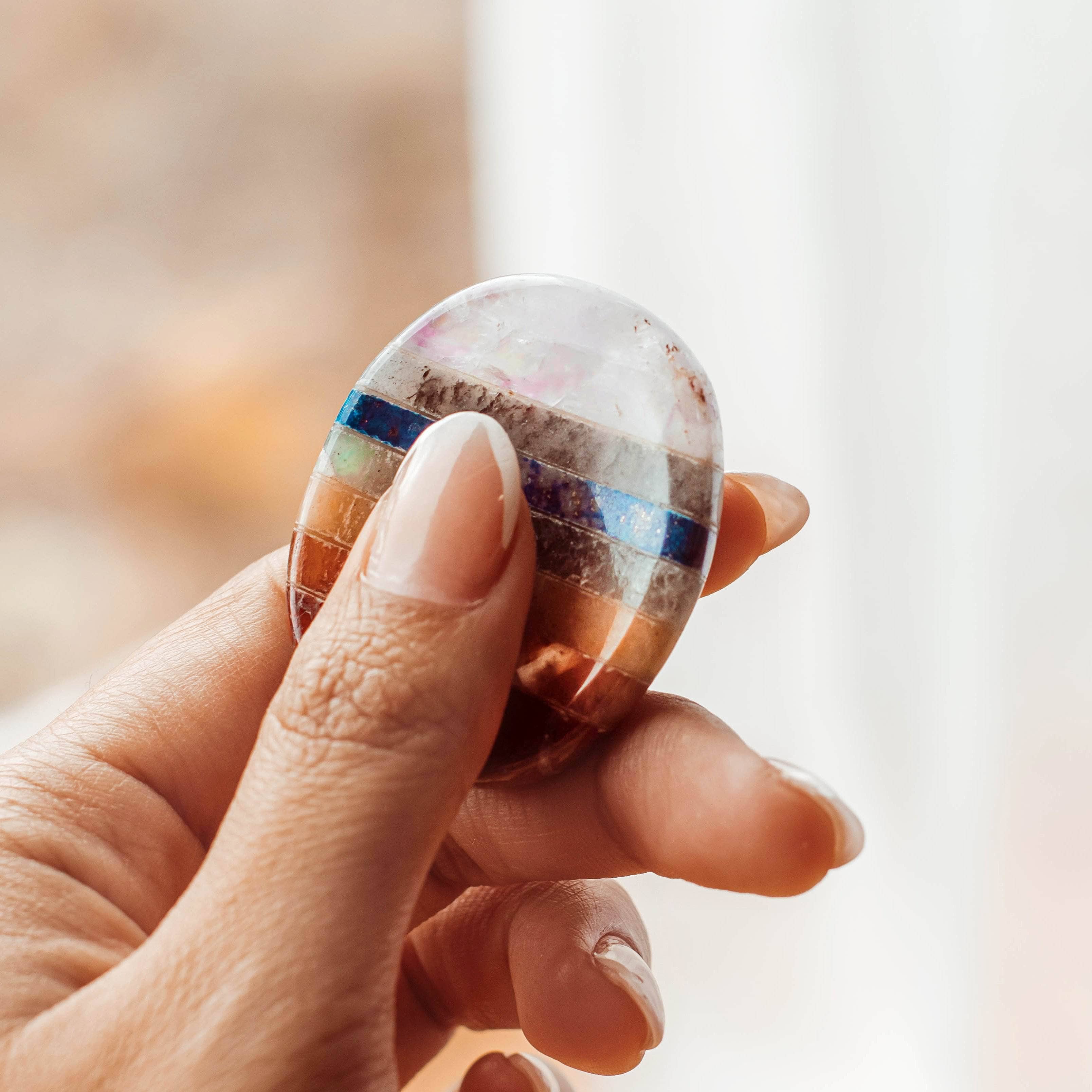 SP_TinyRituals_7156 Chakra Worry Stone - Image 1