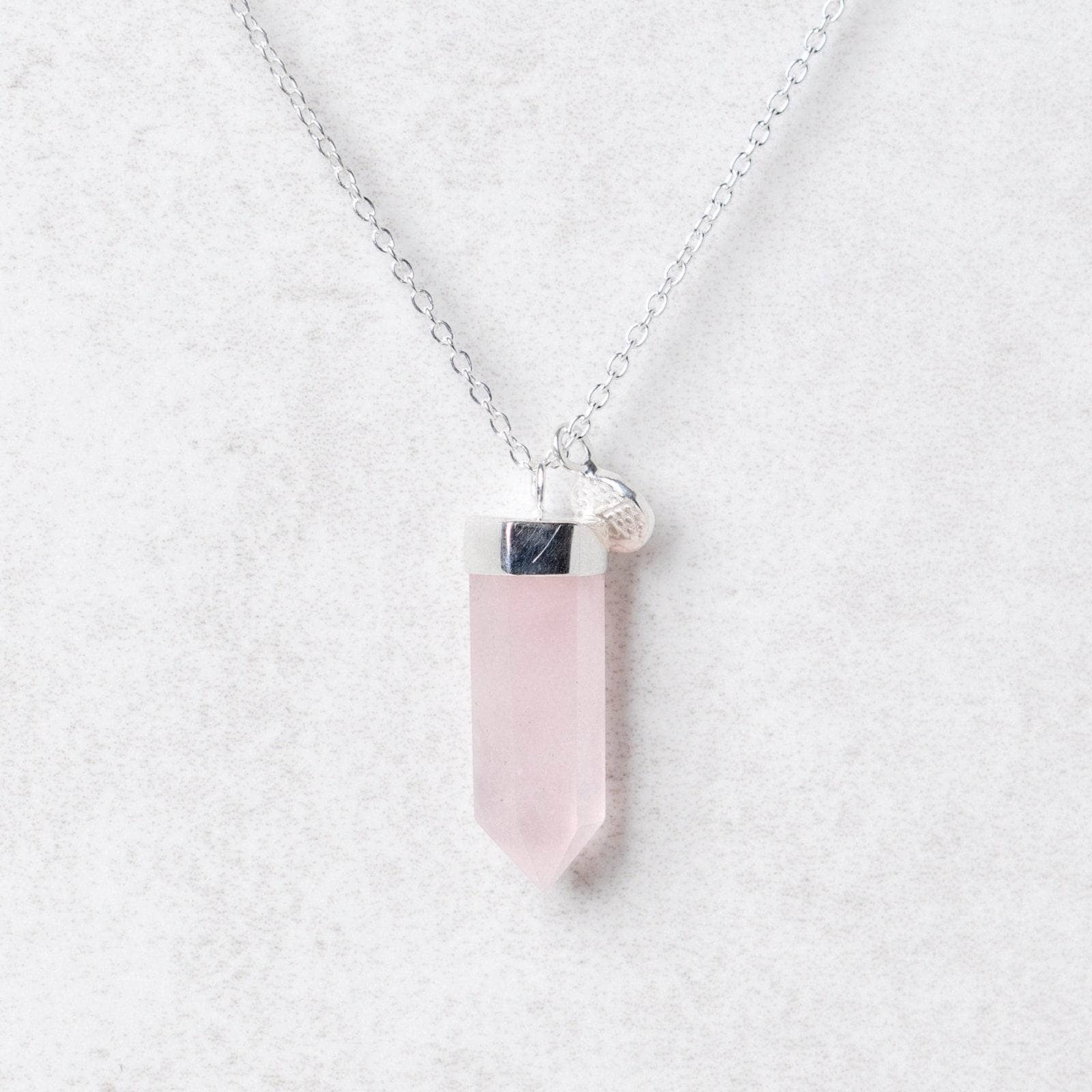 S_large11 Rose Quartz Crystal Point Necklace - Image 6