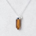 Tiger Eye Crystal Point Necklace - Image 6
