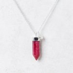 Ruby Crystal Point Necklace - Image 5
