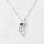 Delicate Clear Quartz Crystal Point Necklace - Image 6