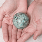 Chrysocolla Sphere with Tripod - Image 2
