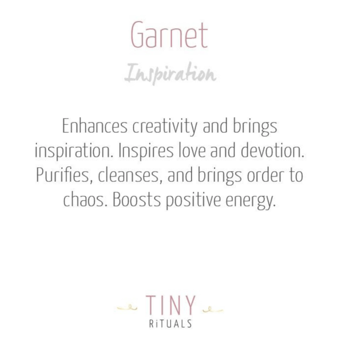 Garnet Silver or Gold Stud Earrings - Image 3