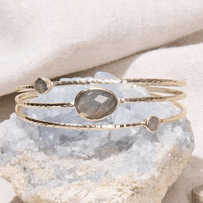 Labradorite Gold or Silver Bracelet - Image 3