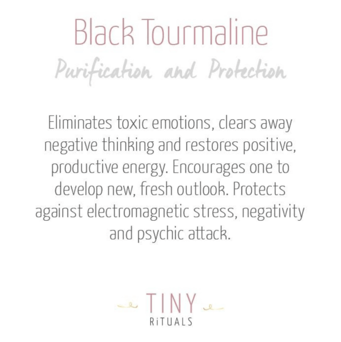 Black Tourmaline Silver, Gold or Rose Gold Ring - Image 13