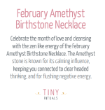 February Amethyst Birthstone Necklace - Image 8