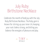 July Ruby Birthstone Necklace - Image 8