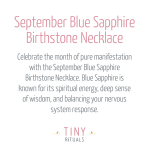 September Blue Sapphire Birthstone Necklace - Image 8