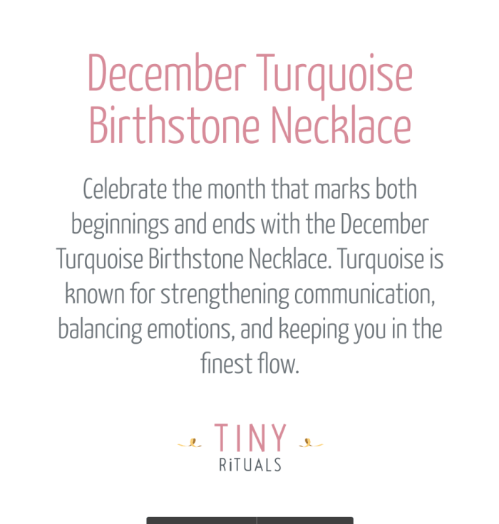 December Turquoise Birthstone Necklace - Image 4
