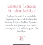 December Turquoise Birthstone Necklace - Image 8