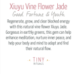 Natural Vine Flower Xiuyu Jade Energy Bracelet - Image 4