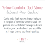 Yellow Dendritic Opal Energy Bracelet - Image 4