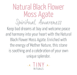 Natural Black Flower Moss Agate Energy Bracelet - Image 4