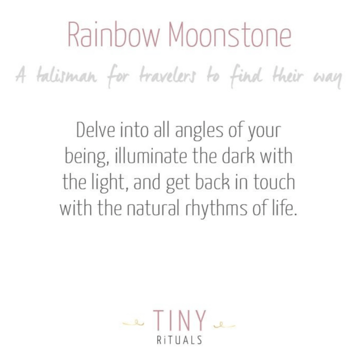 Rainbow Moonstone Silver, Gold or Rose Gold Ring - Image 11