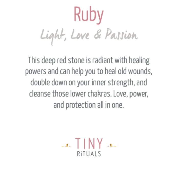 Ruby Crystal Point Necklace - Image 3