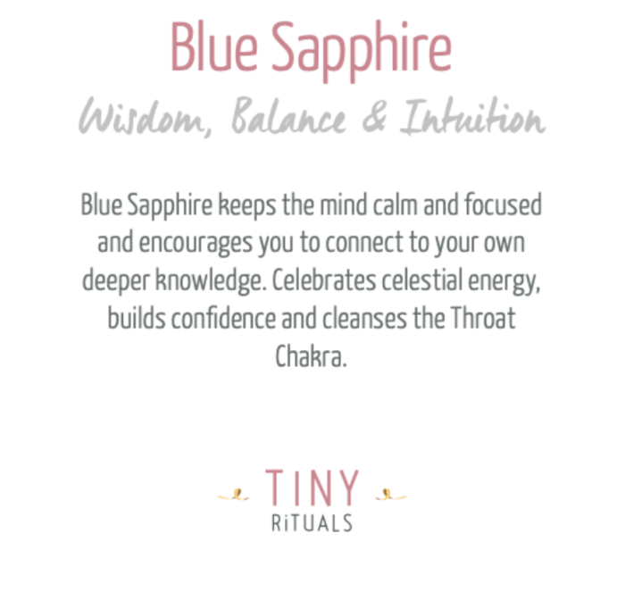 Blue Sapphire Silver or Gold Ring - Image 3