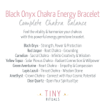 Black Onyx Seven Chakra Energy Bracelet - Image 4
