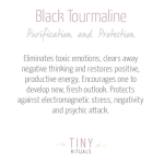 Black Tourmaline Silver or Golden Hoop Earrings - Image 6