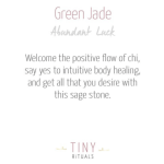 Green Jade Flame Freeform Crystal - Image 3