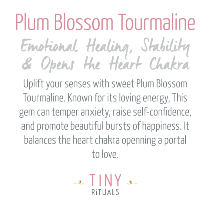 Natural Plum Blossom Tourmaline Energy Bracelet - Image 3