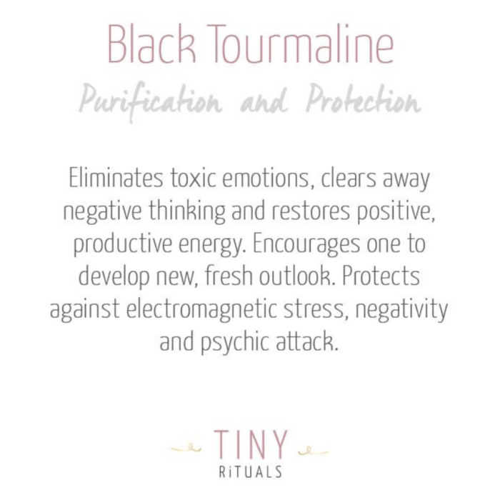 Black Tourmaline Silver, Gold or Rose Gold Ring - Image 3