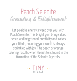 Peach Selenite Sphere with Tripod - Image 7