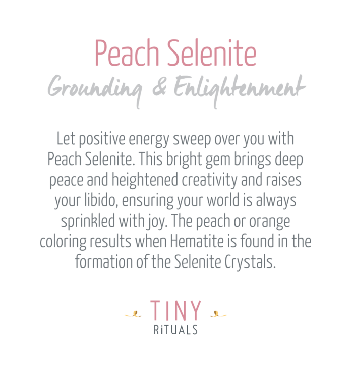 Peach Selenite Sphere with Tripod - Image 7