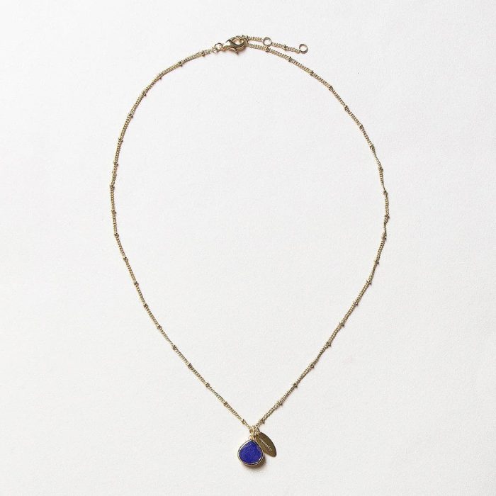 September Blue Sapphire Birthstone Necklace - Image 3