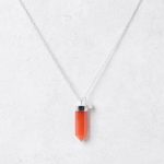 Carnelian Crystal Point Necklace - Image 7