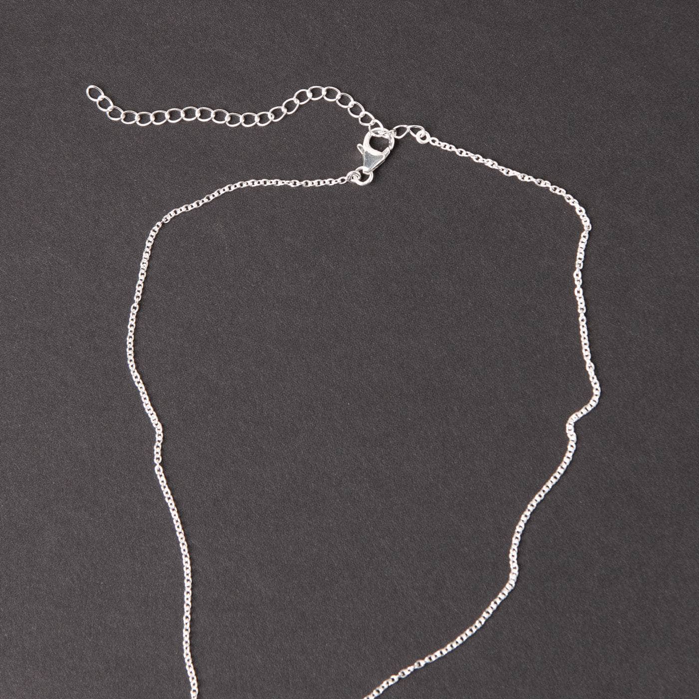 Silver-small Delicate Carnelian Crystal Point Necklace - Image 5