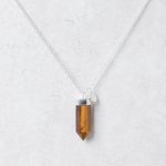 Tiger Eye Crystal Point Necklace - Image 7