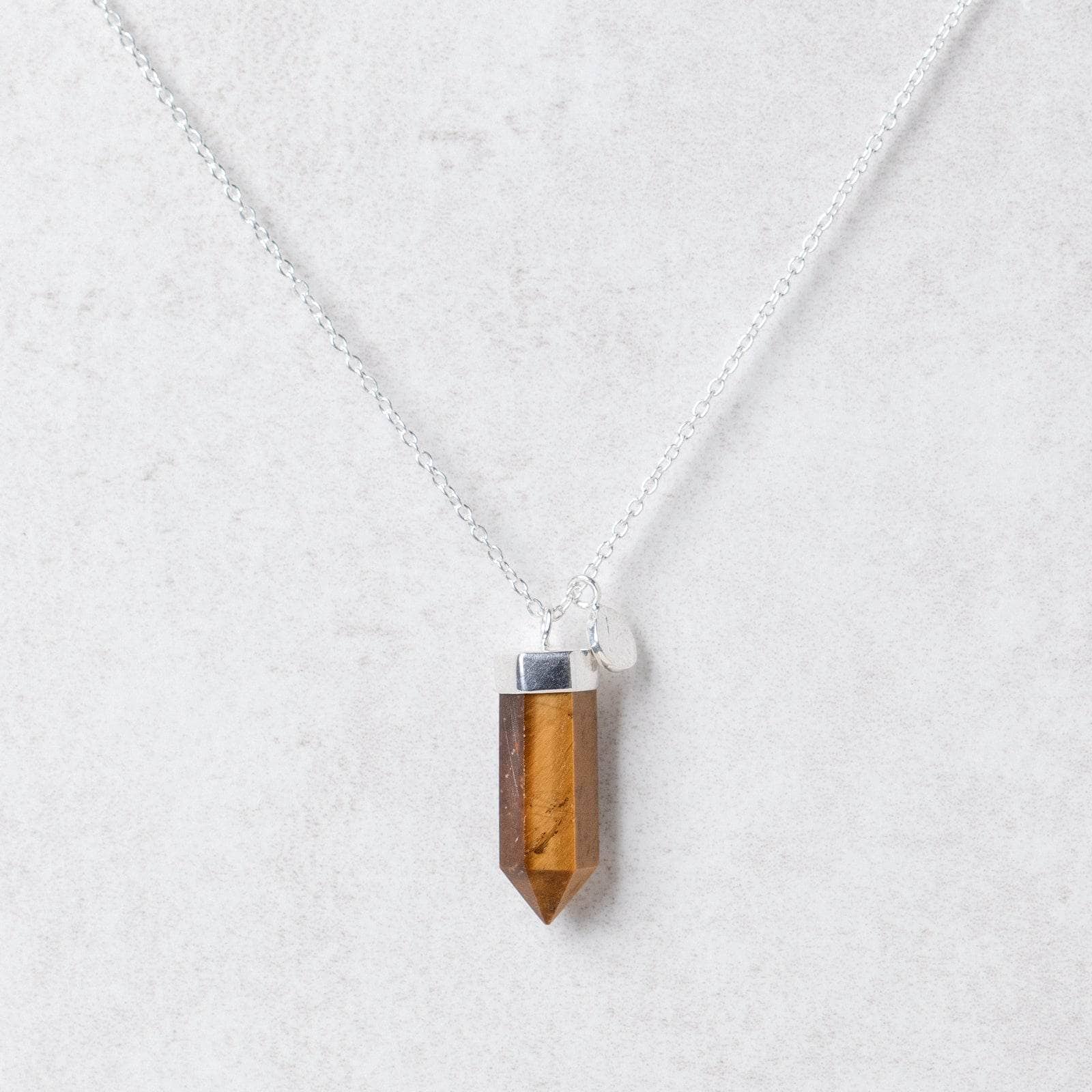 Silver_large22_920af579-a08a-4922-acfd-b254ed336bc4 Tiger Eye Crystal Point Necklace - Image 7