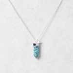 Genuine Turquoise Crystal Point Necklace - Image 7