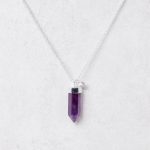 Amethyst Crystal Point Necklace - Image 7