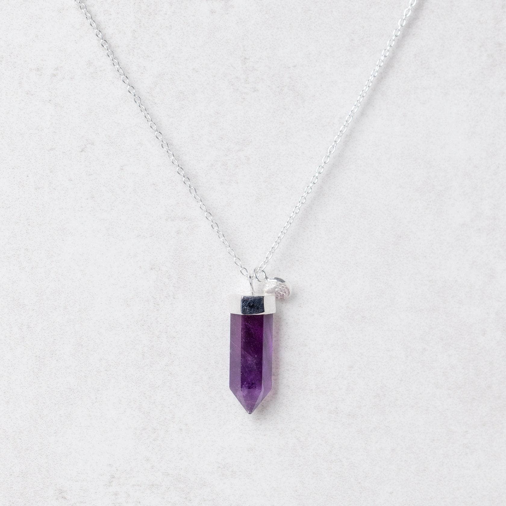 Silver_large9 Amethyst Crystal Point Necklace - Image 7