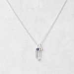 Delicate Clear Quartz Crystal Point Necklace - Image 7