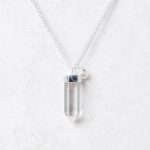 Clear Quartz Crystal Point Necklace - Image 2