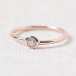 Rainbow Moonstone Silver, Gold or Rose Gold Ring - Image 7