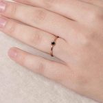 Black Tourmaline Silver, Gold or Rose Gold Ring - Image 8